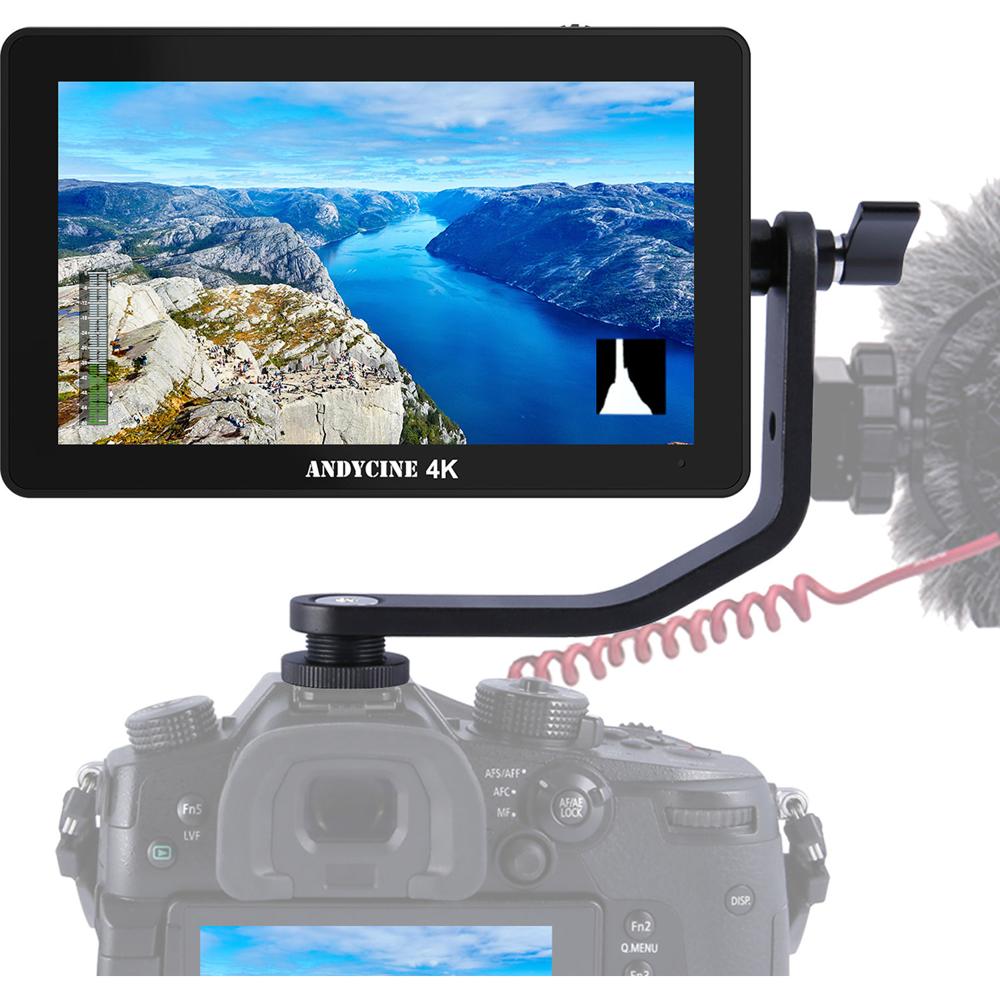 ANDYCINE A6 Plus Monitor Táctil 5.5"" 4K HDMI 1920x1080 con 3D LUT y Salida de 8 VDC