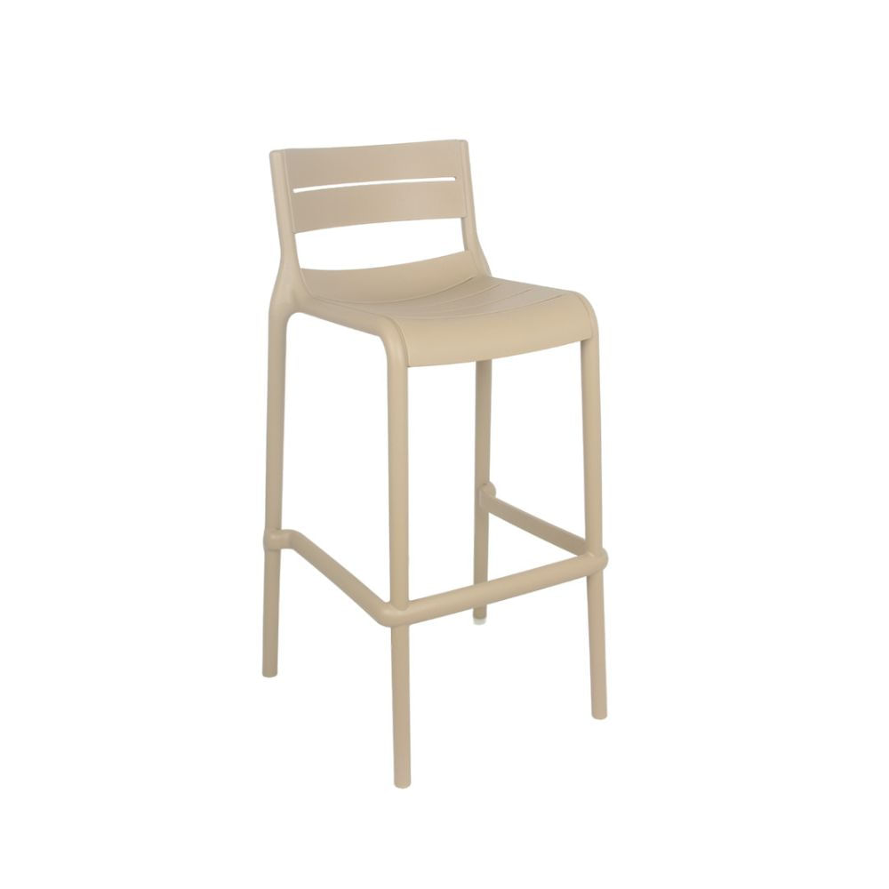 Silla Alta de Bar Campito Beige