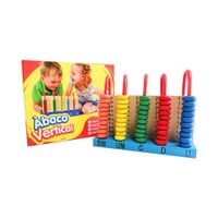 Ábaco Didáctico Matemático Vertical de 5 filas
