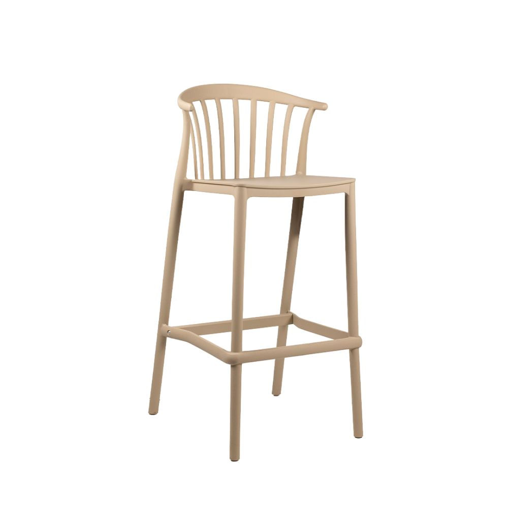 Silla Alta de Bar Vima Beige