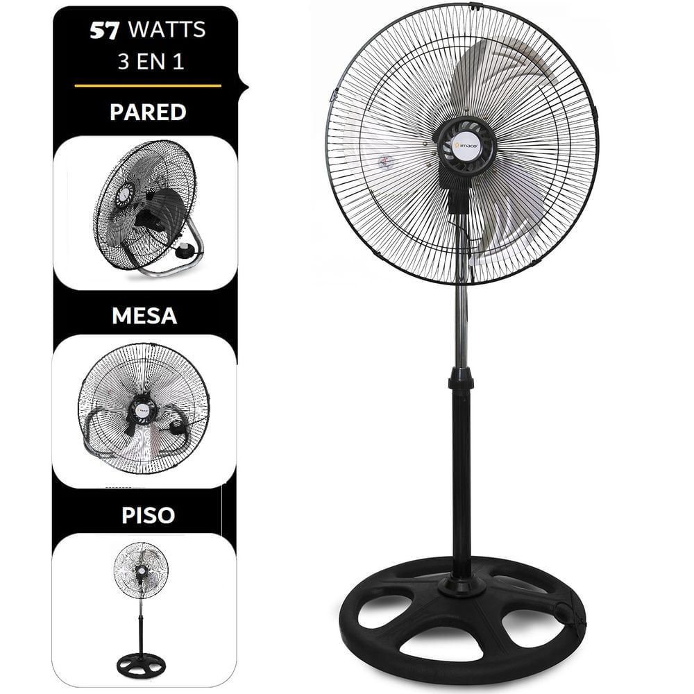 VENTILADOR DE PIE IMACO FSM370 57 WATTS 3 EN 1 18""