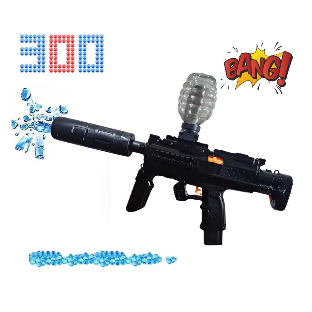 Lanzador Modelo Mp7 Lanza Hidrogel & Humo  Negro