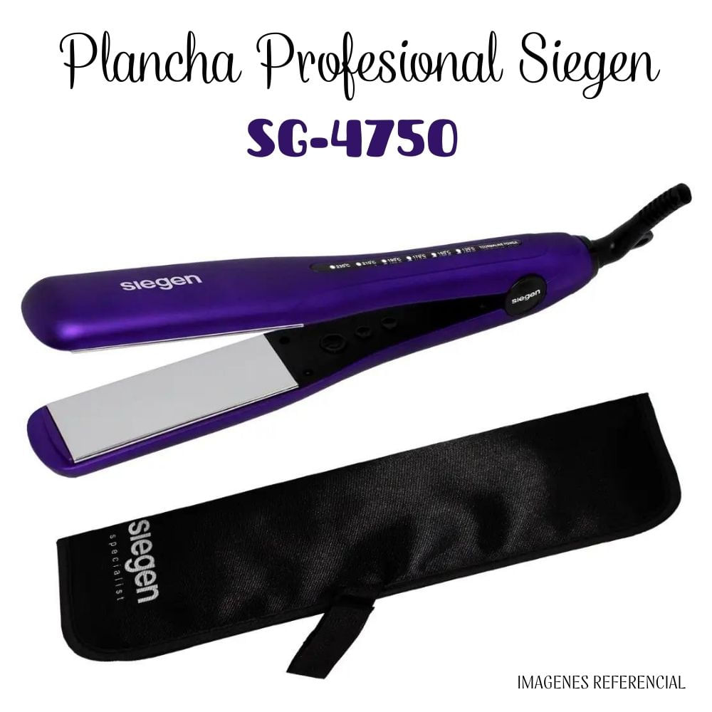 Plancha Alisadora Profesional Siegen Elegance SG4750