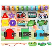 Tablero Ocupacional Montessori de Pesca y Encaje