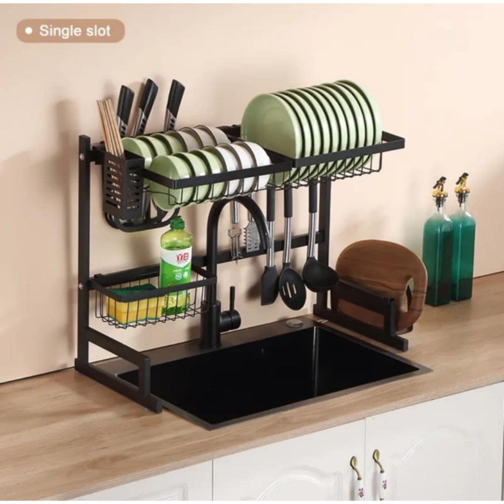 Organizador de Platos Portaplatos 65cm de Cocina Acero Inoxidable