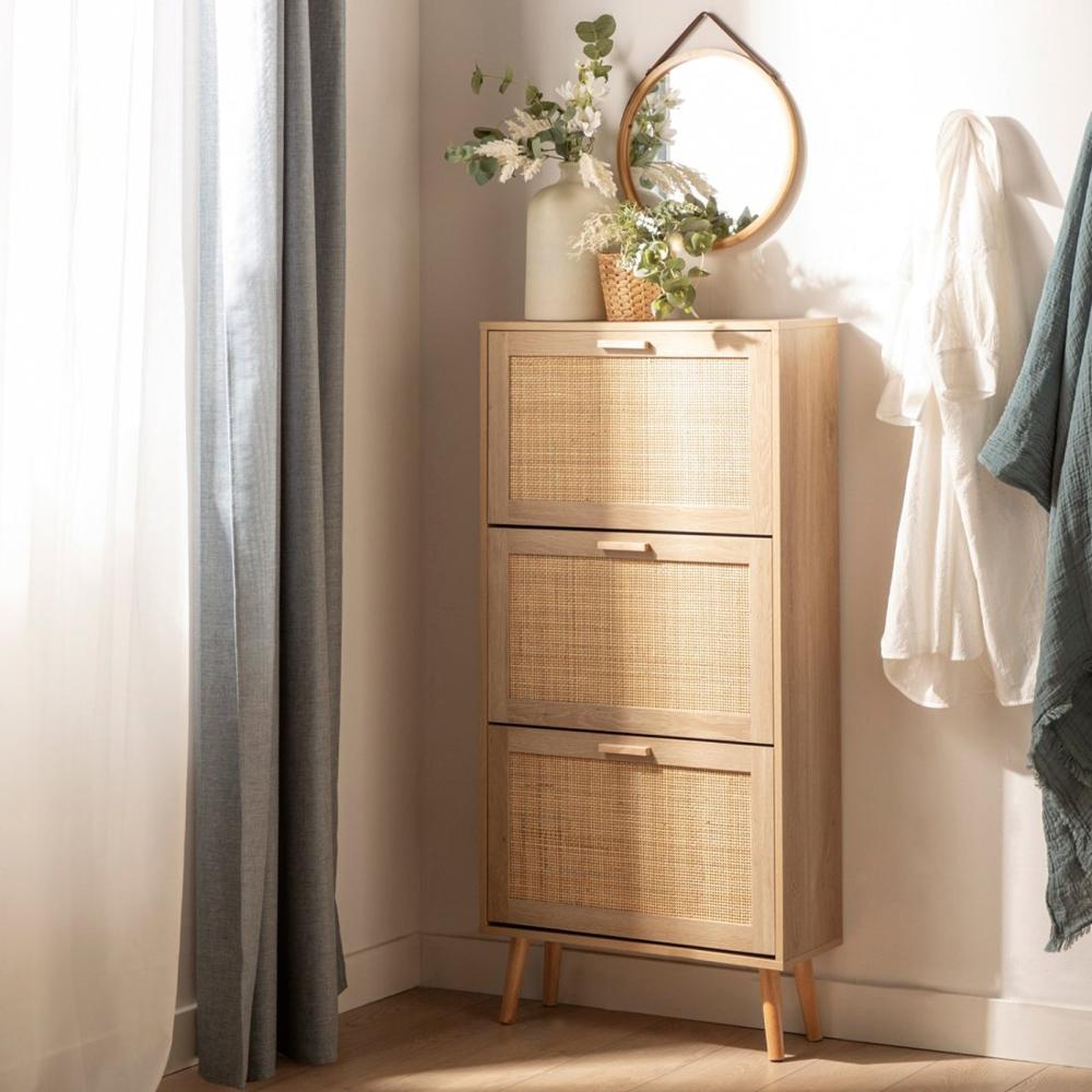 Zapatera Moderna Benton Marrón Claro R&R MUEBLES