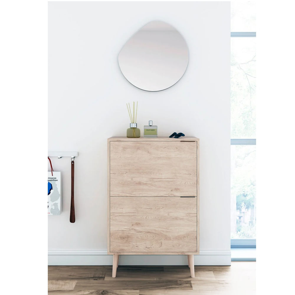 Zapatera Recibidor Vintage Danu Roble R&R MUEBLES