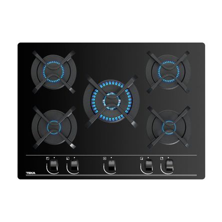 Cocina Empotrable a Gas Teka GBC 75030 KBB Cristal Negro