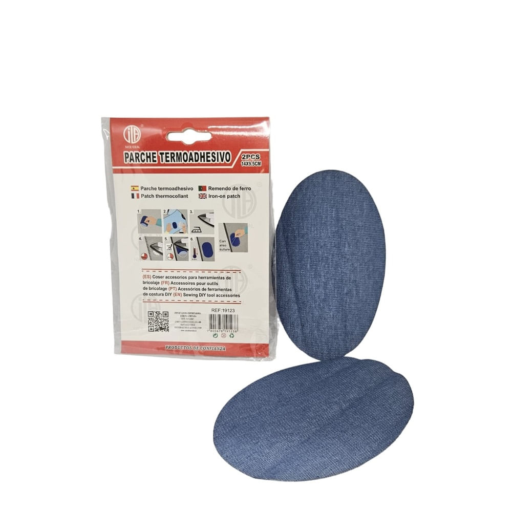 Parche Para Codera y Rodillera Termoadhesivas Denim Lavado Parche Para Codera y Rodillera Termoadhesivas Denim Lavado
