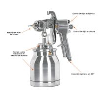 Pistola Alta Presion Cuerpo Y Deposito Metalico 650cc
