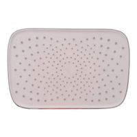 Cabeza Ducha Española ABS Rectangular 30x20cm con Brazo de Acero 40cm