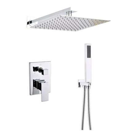 COMBO Mezcladora Monocomando Ducha Completo Acero Inoxidable Cromado COMBO Mezcladora Monocomando Ducha Completo Acero Inoxidable Cromado