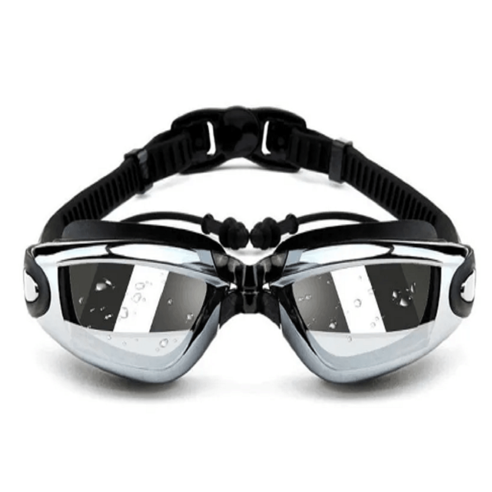 Lentes Natación Protección UV Negro Full HD