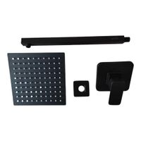 COMBO Set Mezcladora Monocomando Ducha Completa Negro Mate