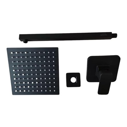 COMBO Set Mezcladora Monocomando Ducha Completa Negro Mate COMBO Set Mezcladora Monocomando Ducha Completa Negro Mate