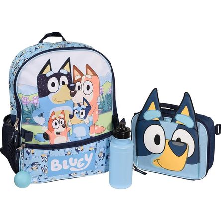 Bluey | Juego de Mochila de 4 piezas para niñas y niños de 16 Bluey | Juego de Mochila de 4 piezas para niñas y niños de 16