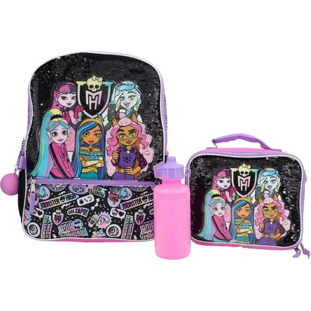 Monster High | Juego de Mochila de 4 piezas para niñas y niños de 16 Monster High | Juego de Mochila de 4 piezas para niñas y niños de 16