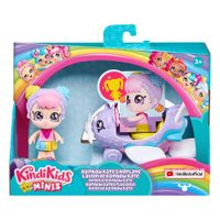 Muñeca Kindi Kids Minis - El Avion De Rainbow Kate 8 Cm