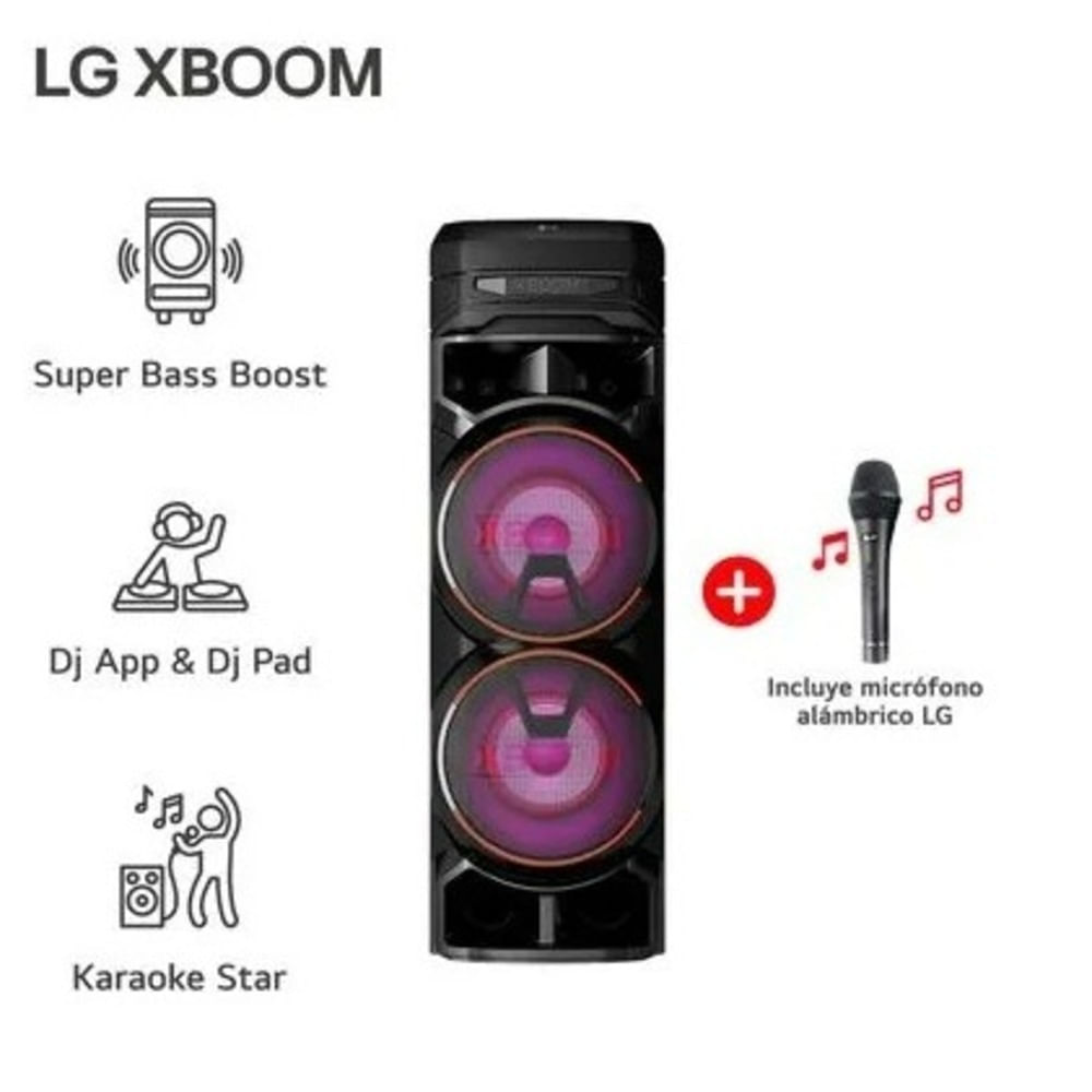 Torre de Sonido LG XBOOM RNC9 Multi-Bluetooth Karaoke Star