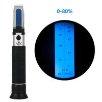 Refractometro ATC 0-80% Alcohol Industrical Medicado Licor