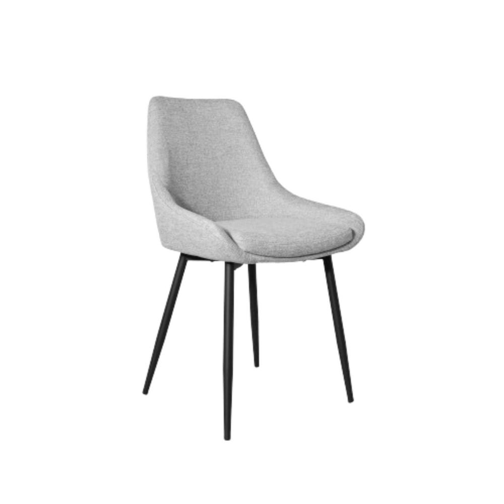 Silla de Comedor Beat de Metal Gris Claro