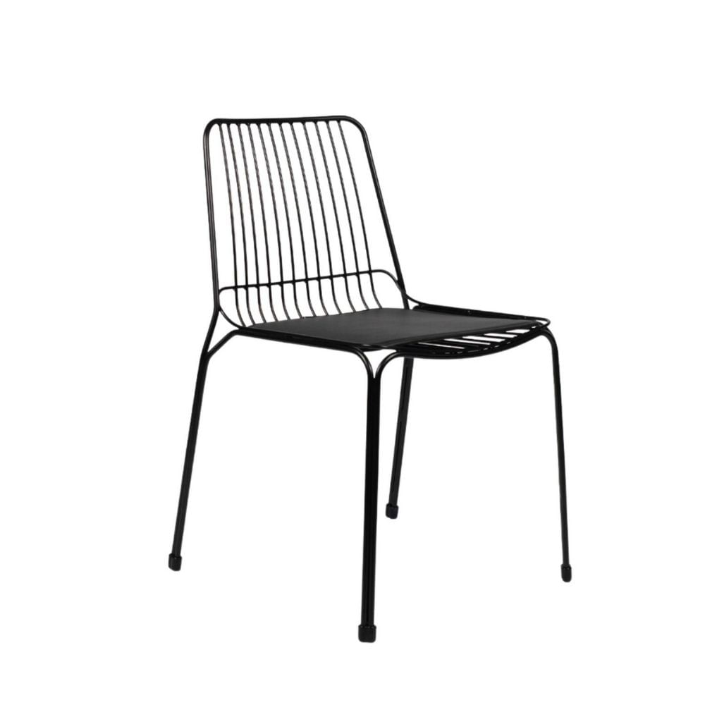 Silla Comedor de Metal Humbo Negro