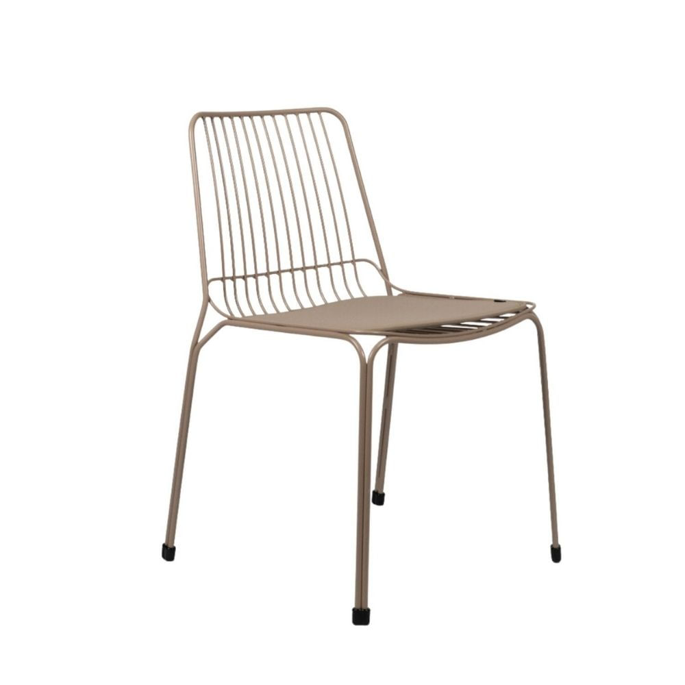 Silla Comedor de Metal Humbo Beige