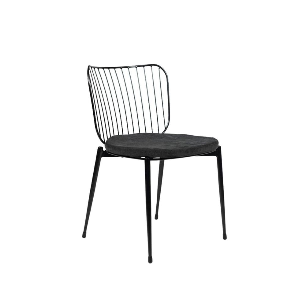 Silla Comedor de Metal Nota Negro
