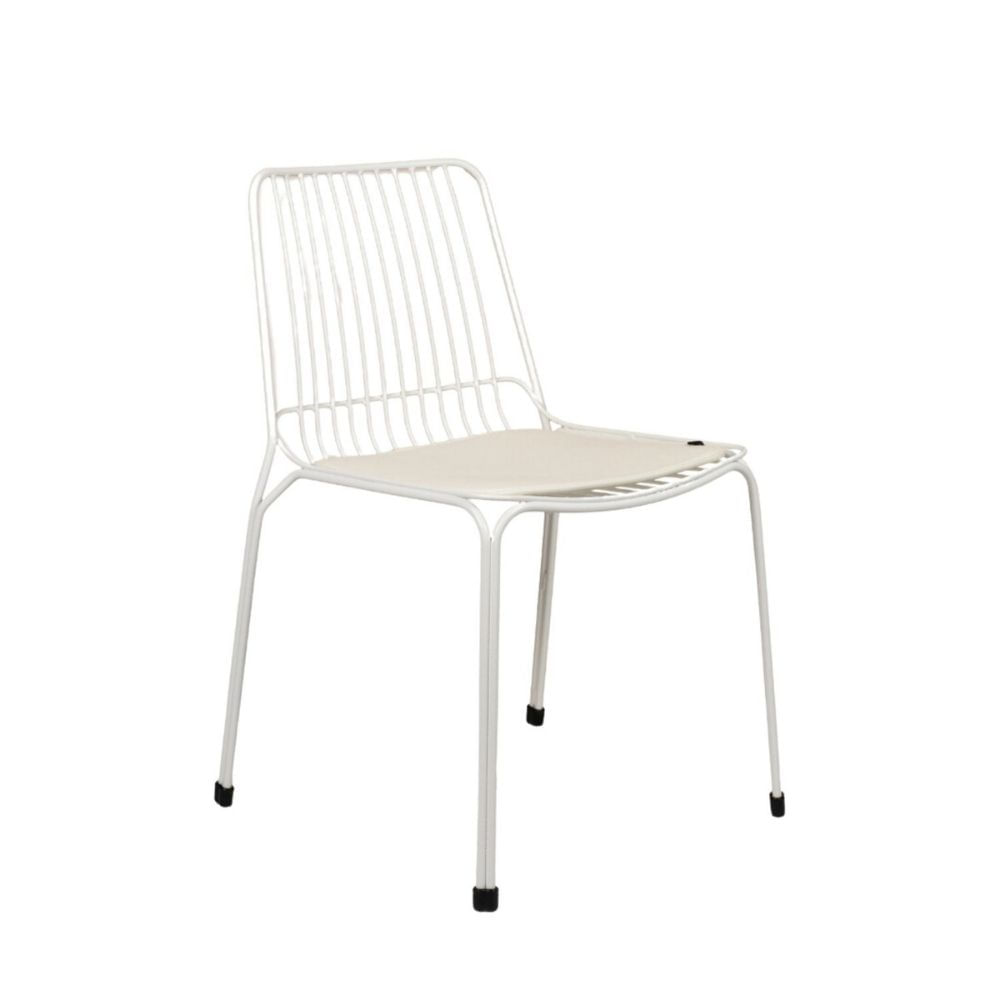 Silla Comedor de Metal Humbo Blanco