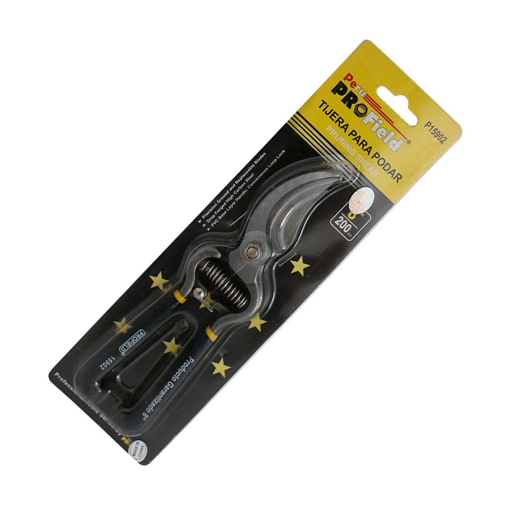 Tijera de Podar Flores Acero al Carbono Plata Home Tools