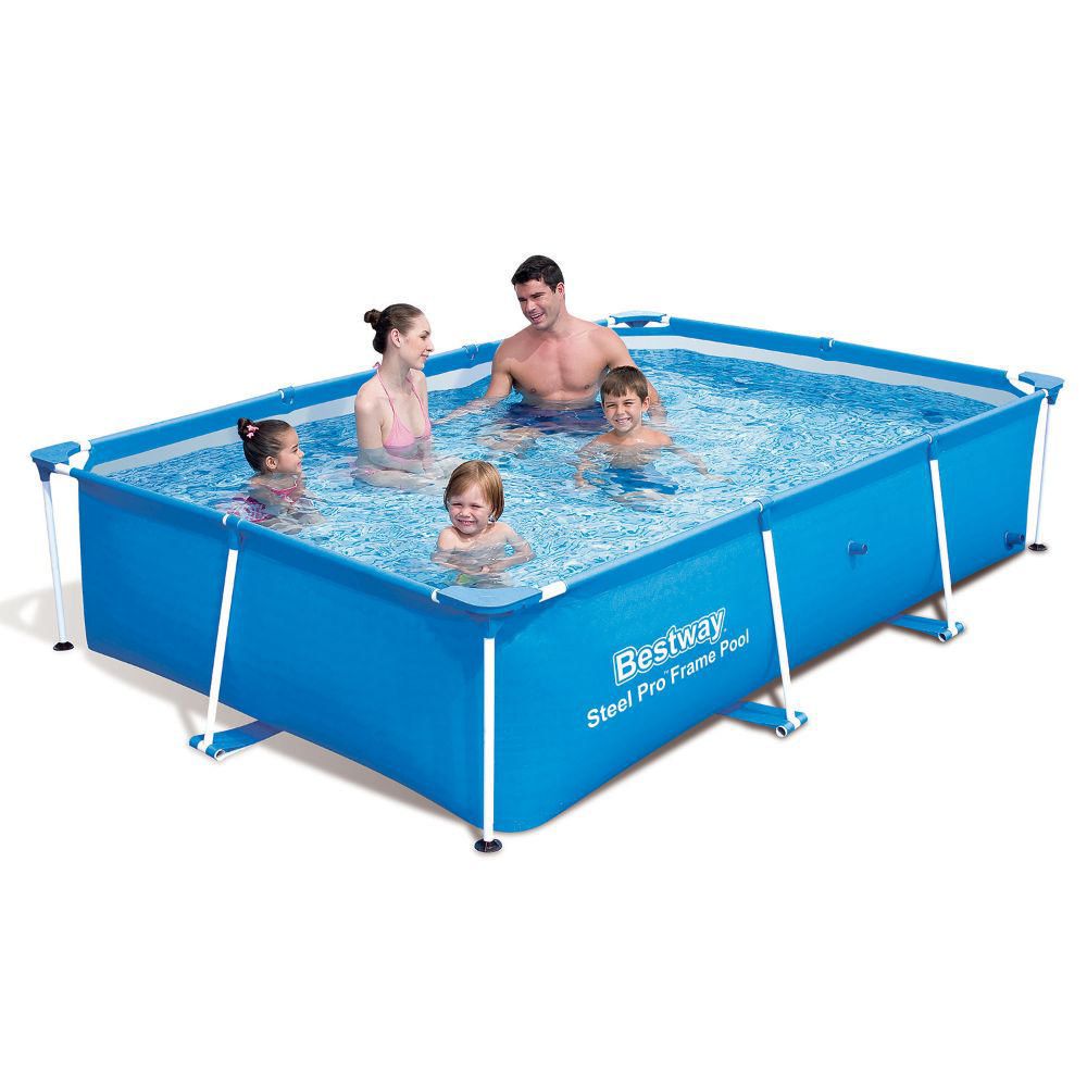 Piscina estructural rectangular 2.59m x 1.70m x 61cm Bestway