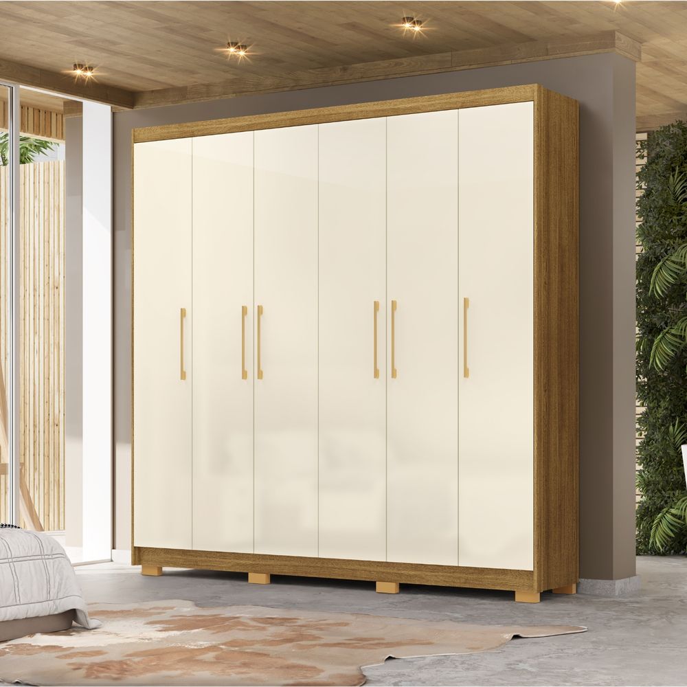 Ropero Natalia 6 Puertas 6 Cajones Internos