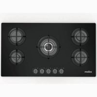 Cocina Empotrable a Gas MABE 5 Quemadores PM8655GV0 Vidrio Negro