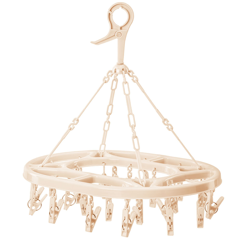 Colgador de Ropa REYPLAST Ovalado C/24 Ganchos