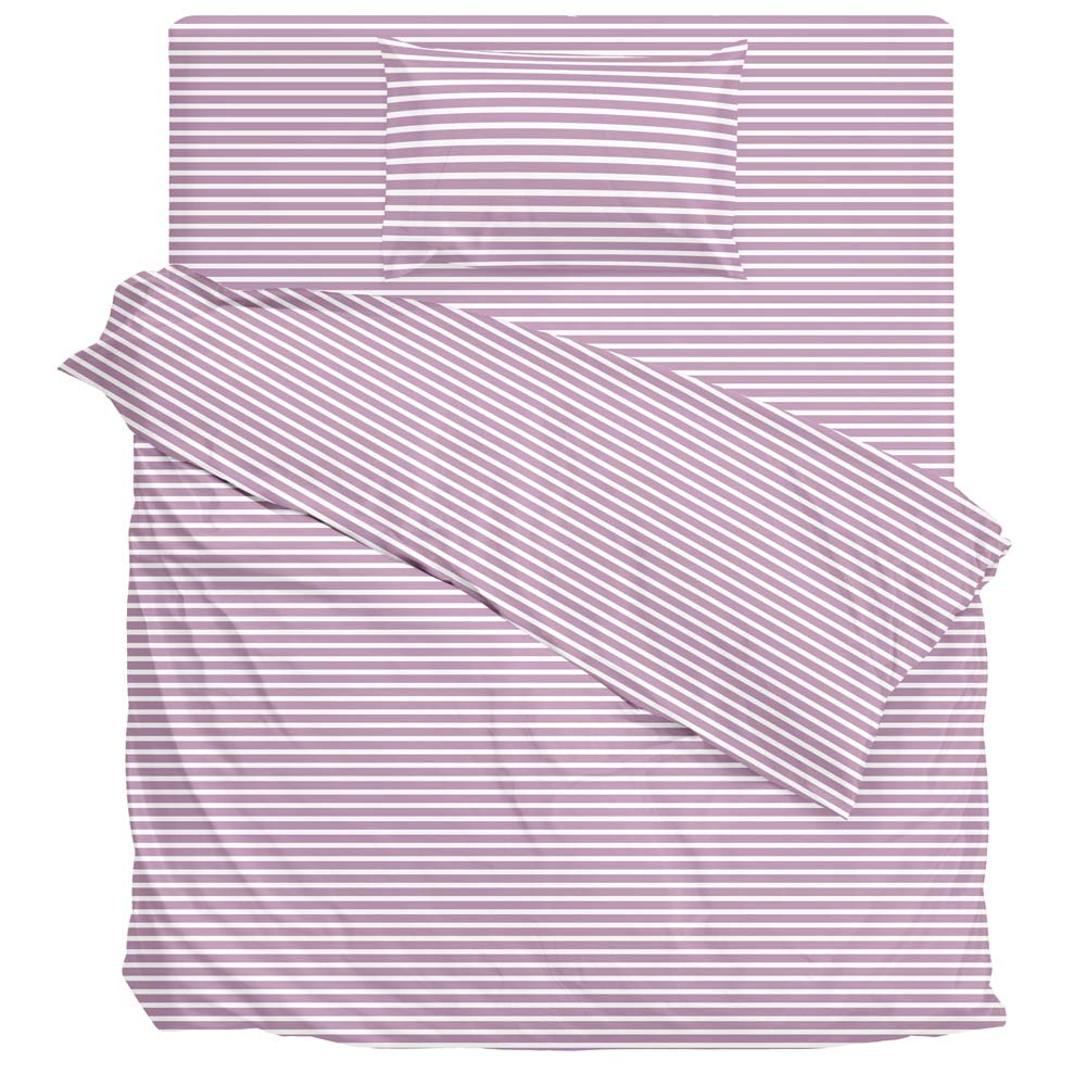 Sábana DECO HOME Micro 1.5 Plazas Raya Rosa