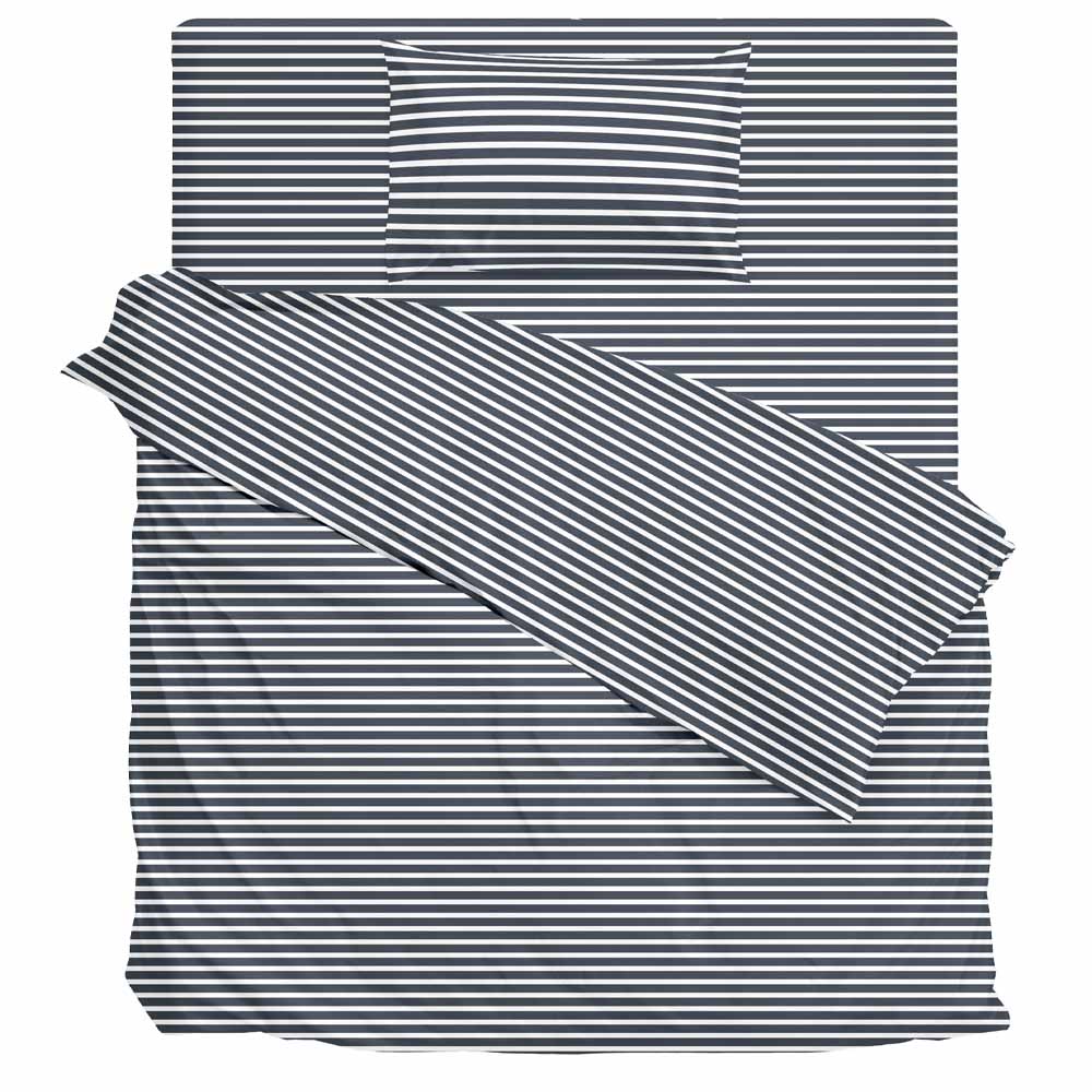 Sábana DECO HOME Micro 1.5 Plazas Raya Gris