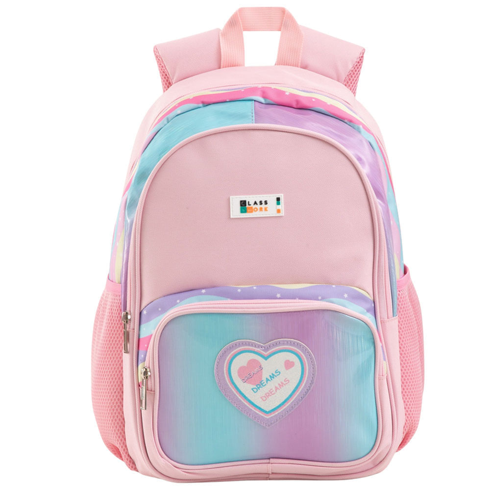 Mochila Mini Corazón Rosado CLASS&WORK