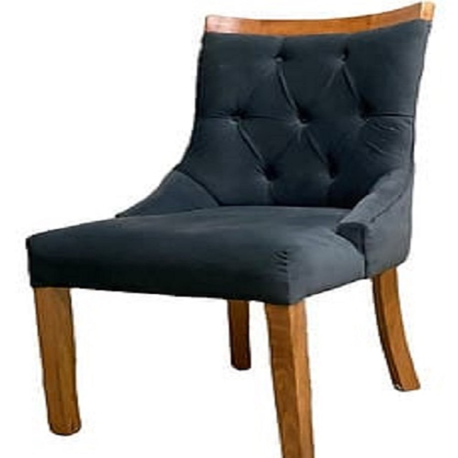 Silla de comedor Mobiliari Tufted Alexa Azul