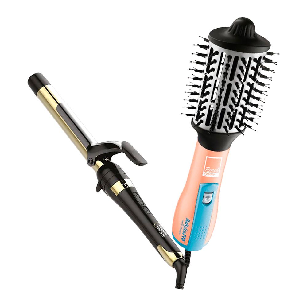 Combo BabylissPRO Cepillo Eléctrico BNTHBPE250PE y Rizador Graphite Titanium BGT100PE