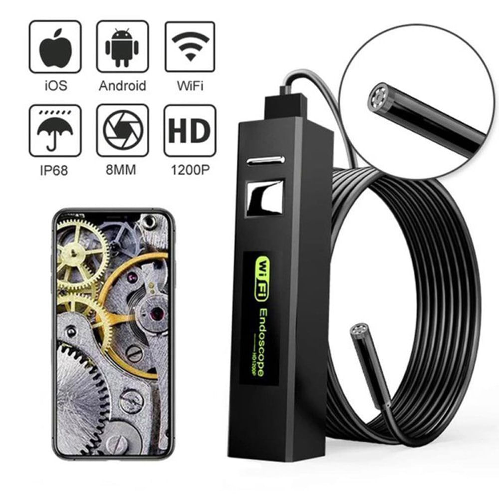 Cámara Flexible Tipo Endoscopio F150 HD Wifi Acuática 5M IP67