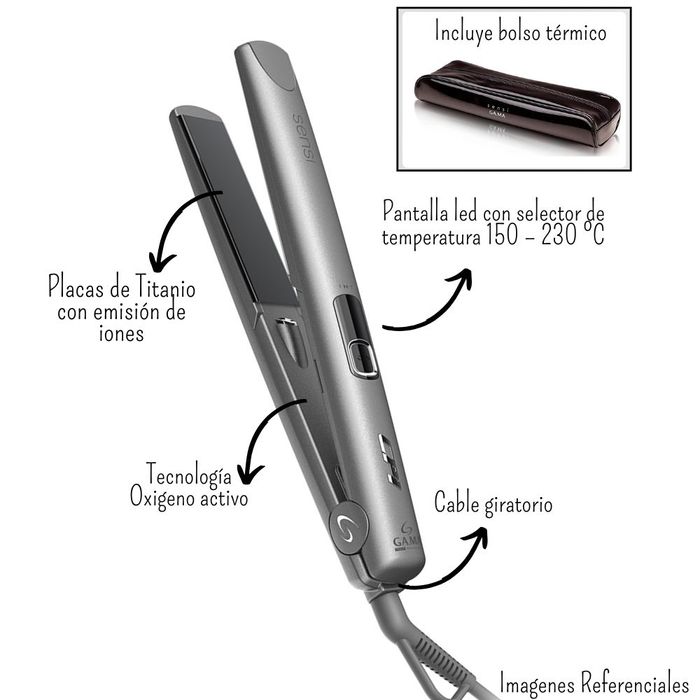 Plancha Alisadora Alisador Gama Cp1 Nova Digital Titanio Alisadora