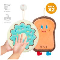 Pack x2 Toalla de Mano de Microfibra para Cocina SM6