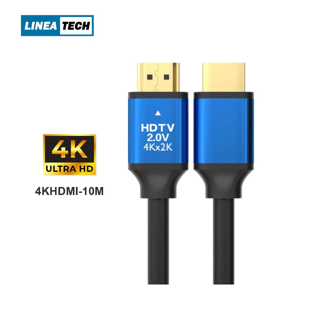 Cable HDMI 4k 10 Metros V. 2.0 LINEA TECH De Alta Velocidad