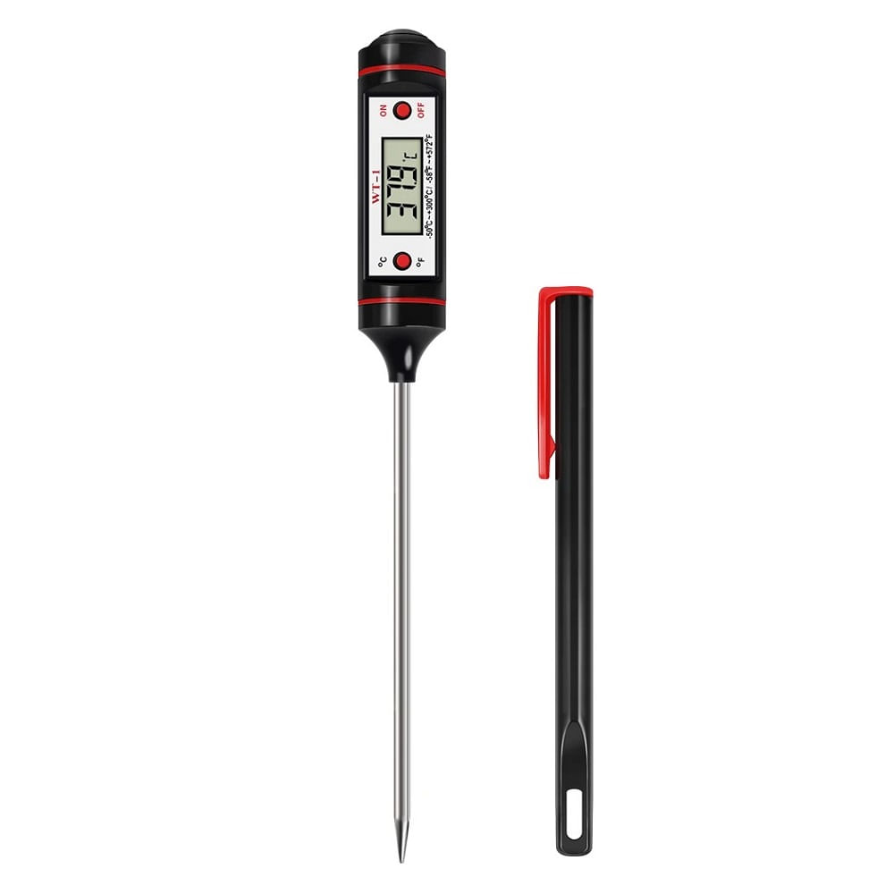 Termómetro Digital Acero Inox Cocina 300°C Carnes, Leche, Agua Horno WT-1