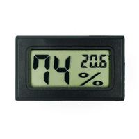 Medidor de Temperatura y Humedad Digital sin Sonda Negro