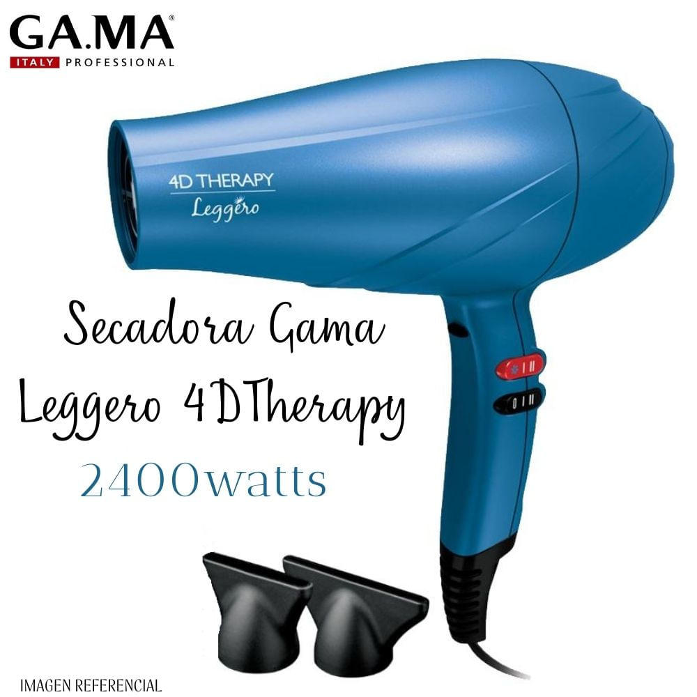 Secadora de Cabello Gama Leggero 4D Therapy - 2400watts - Azul