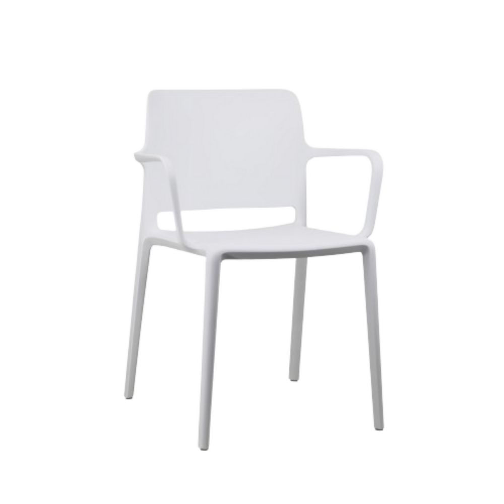Silla de Comedor Maviiz con Reposabrazos Blanco