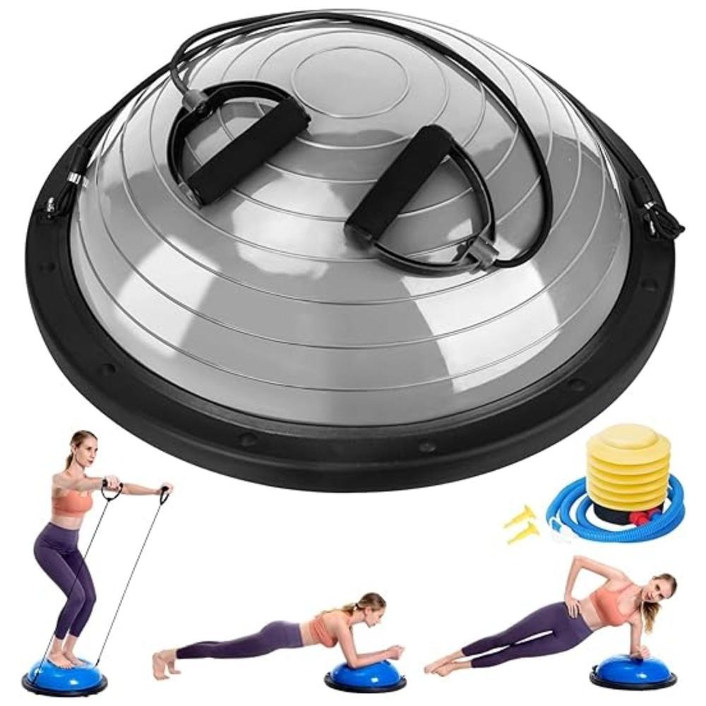 Balon Bosu + Ligas  soporte 150kg Pelota de Equilibrio Xtreme