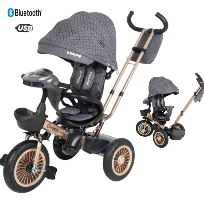 Tricycle Triciclo Bluetooth Reversible Triciclo Niños Asiento