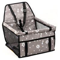Asiento Portatil de Viaje para Mascotas Gris